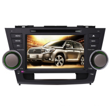 2DIN Car DVD-Player Fit für Toyota hohe Lander Highlander 2008-2014 mit Radio Bluetooth-Stereo-TV-GPS-Navigationssystem
